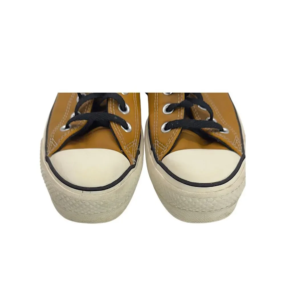 Converse Chuck Taylor All Star Low Brown Leather Black Trim Sneakers Men’s 9 - Picture 12 of 12